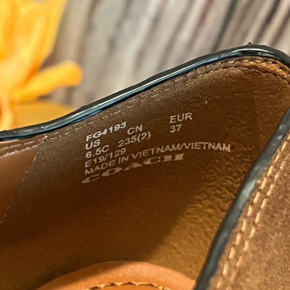 COACH Perri Suede Ankle Bootie NEW Size 6.5C Cognac FG4193 - Picture 6 of 10